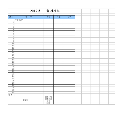 월가계부 월가계부
